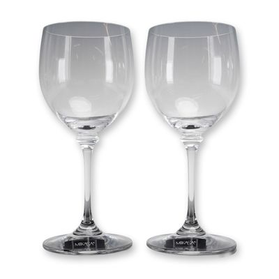 Pair of Mikasa Nicole Crystal Wine Glasses