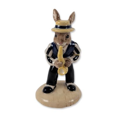 Royal Doulton Bunnykins Saxophone Figurine