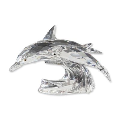 Swarovski SCS 1990 Annual Edition Crystal Figurine, Lead Me 153850
