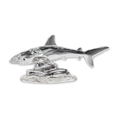 Swarovski Anton Hirzinger Signed Crystal Baby Shark Figurine