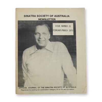 Sinatra Society of Australia Newsletter Issue No. 21 (1979)