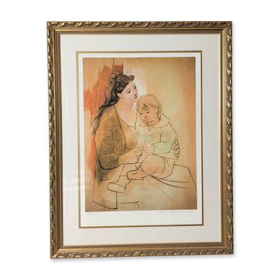 After Pablo Picasso (Spanish, 1881-1973), Giclee on Paper, Maternity, Numbered & COA