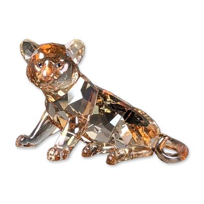 Swarovski Crystal SCS 2010 Annual Edition Figurine, Tiger Cub Sitting