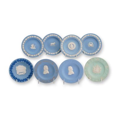8pc Wedgwood Jasperware Commemorative Small Plates