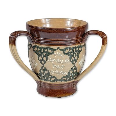 Royal Doulton Earthenware Three-Handled Proverb Tyg