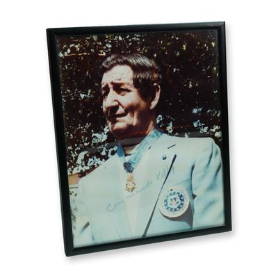 Charles Commando Kelly Signed Medal of Honor Portrait Photo