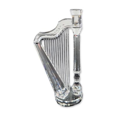 Swarovski Silver Crystal Harp Figurine