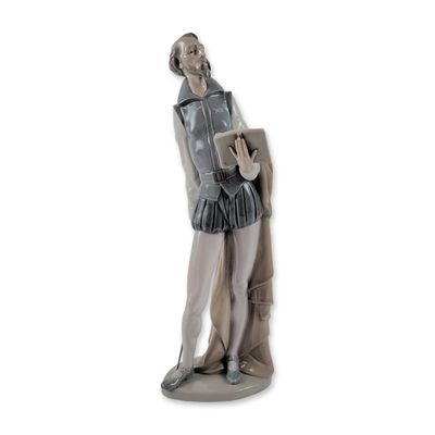 Nao by Lladro Don Quixote Reading Porcelain Figurine