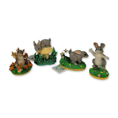 4pc Silvestri Charming Tails Mouse Figurines Collection