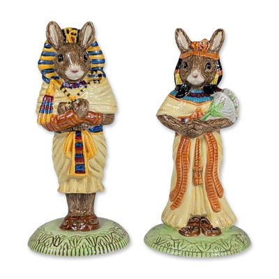 Royal Doulton Bunnykins Egyptian Ceramic Figurines