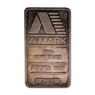 A-Mark .999 Fine Silver Bullion Bar
