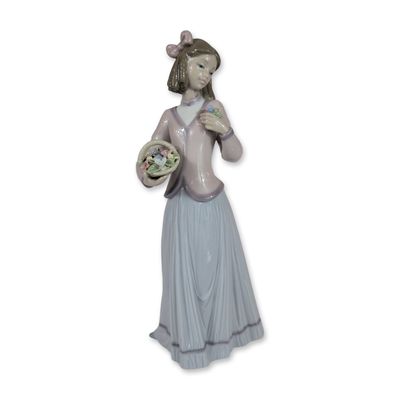 Lladro Porcelain Figurine, Innocence in Bloom 1007644