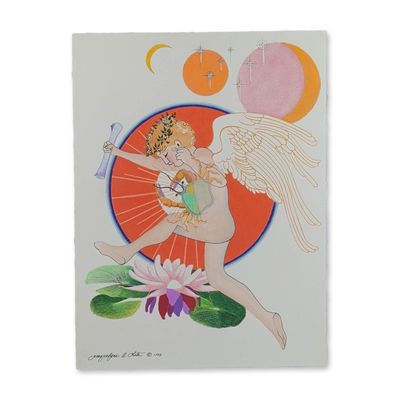 Jacquelyne A. Lotz (American, b. 1935) Original Mixed Media on Paper, Signed