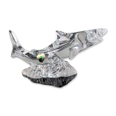 Waterford Crystal Shark Figurine