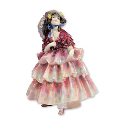 Royal Doulton Porcelain Figurine, The Hinged Parasol HN1578