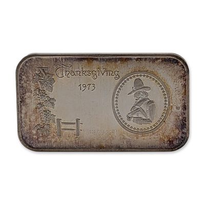 Madison Mint 1973 Thanksgiving .999 Silver Bullion Bar