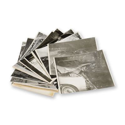 Lot of 25 Vintage 1950s-1970s Northeastern Police & Forensic Accident Photographs