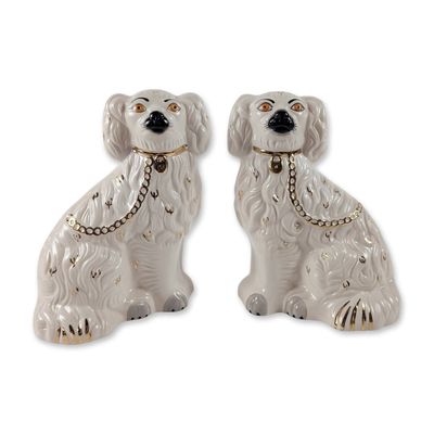 Pair of Royal Doulton Ceramic King Charles Spaniel