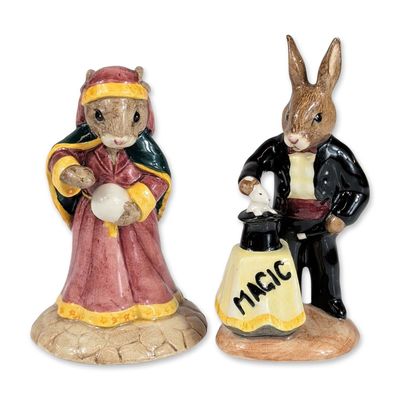 Royal Doulton Bunnykins Magician and Fortune Teller Figurines