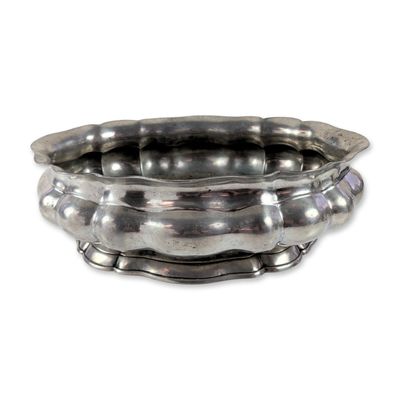 Match Pewter Italian Scalloped Oval Dish
