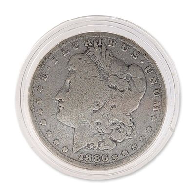 US 1886 Philadelphia Morgan Silver Dollar