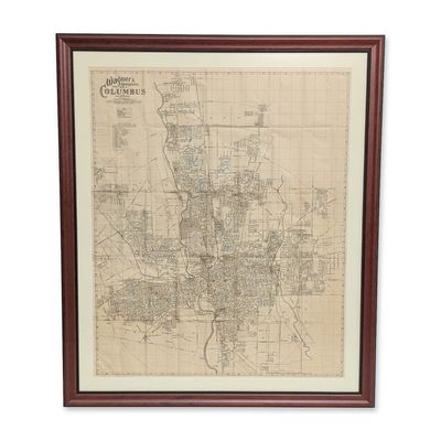 Wagner's Complete 1928 Pocket Map of Columbus Suburbs