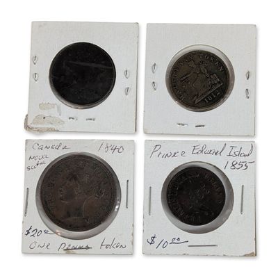 Collection of 19th Century Canadian Provincial Copper Tokens