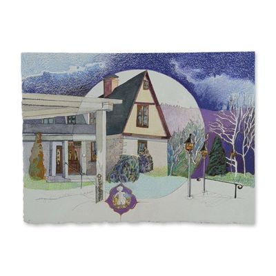 Jacquelyne A. Lotz (American, b. 1935) Original Mixed Media on Paper, Signed