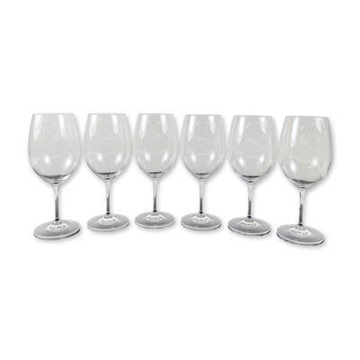 6pc Richard Brendon x Jancis Robinson Crystal Wine Glasses