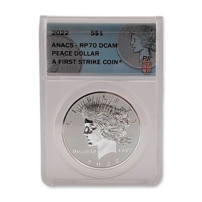 2022 Fiji Silver RP70 Peace Dollar