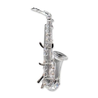 Swarovski Crystal Saxophone with Stand