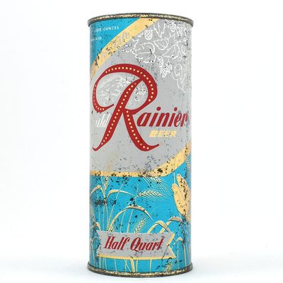 Sale Photo Thumbnail #381: Rainier Jubilee 16 Ounce Flat Top CHOICEST INGREDIENTS Turquoise Metallic UNLISTED