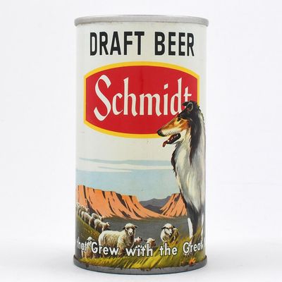 Sale Photo Thumbnail #428: Schmidt Draft Beer Scenic Set 26 Pull Tab COLLIE AND SHEEP 26-6 EXCEPTIONAL