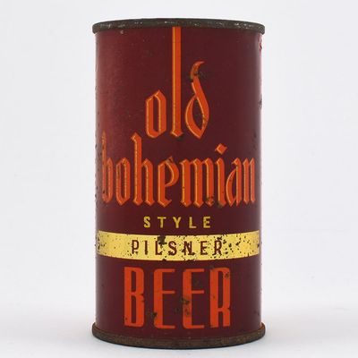 Sale Photo Thumbnail #320: Old Bohemian Style Pilsner Beer Long Opener Flat Top MAROON 104-34 OI 585