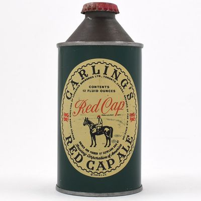 Sale Photo Thumbnail #99: Carlings Red Cap Ale Cone Top 156-26