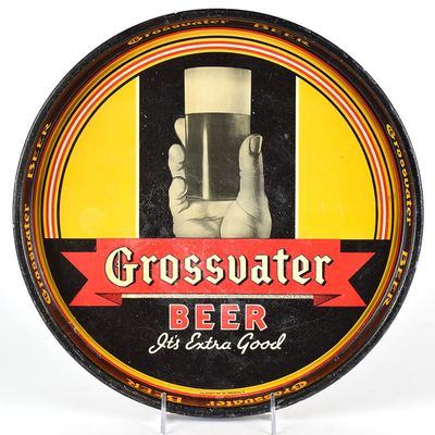 Sale Photo Thumbnail #602: Grossvater Beer 1930s Serving Tray