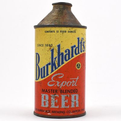Sale Photo Thumbnail #76: Burkhardts Export Beer Cone Top NON-IRTP 156-4