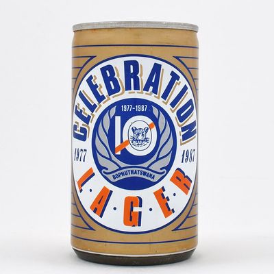 Sale Photo Thumbnail #101: Celebration Lager Beer Bophuthatswana Extruded Steel Sta-Tab 1977-1987