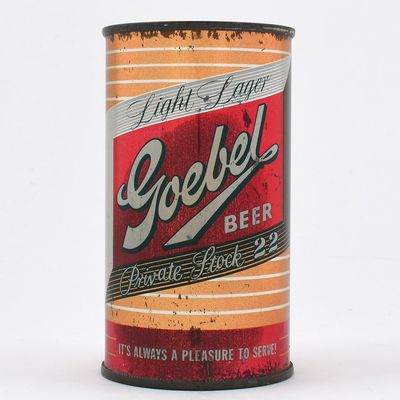 Sale Photo Thumbnail #198: Goebel Private Stock 22 Beer Flat Top METALLIC UNUSUAL EASTERN LID 71-4