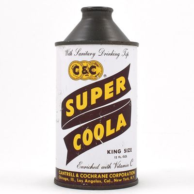 Sale Photo Thumbnail #80: C and C Super Coola Cola Soda Cone Top ENRICHED MULTIPLE CITIES