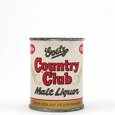 Sale Photo Thumbnail #199: Goetz Country Club Malt Liquor Flat Top 95 YEARS 240-18