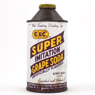 Sale Photo Thumbnail #88: C and C Super Imitation Grape Soda Cone Top MULTIPLE CITIES