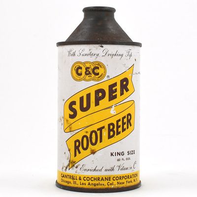 Sale Photo Thumbnail #90: C and C Super Root Beer Soda Cone Top MULTIPLE CITIES