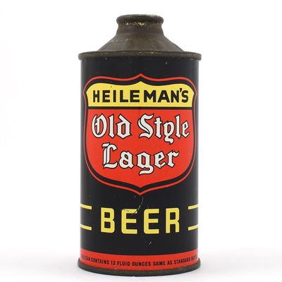 Sale Photo Thumbnail #228: Heilmans Old Style Beer Cone Top NO ALC STATEMENT 177-19