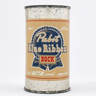 Sale Photo Thumbnail #340: Pabst Blue Ribbon Bock Beer Flat Top MILWAUKEE 112-6