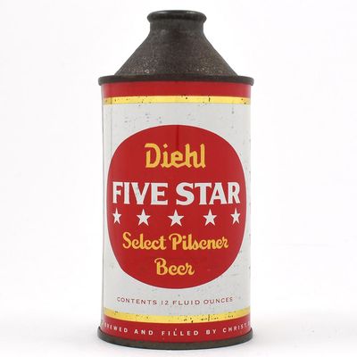 Sale Photo Thumbnail #135: Diehl Five Star Beer Cone Top  159-17