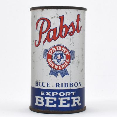 Sale Photo Thumbnail #342: Pabst Blue Ribbon Export Beer Instructional Flat Top PABST MILWAUKEE 111-16 OI 656