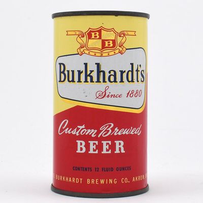 Sale Photo Thumbnail #74: Burkhardts Custom Brewed Beer Flat Top OH TAX LID 47-9 EXCELLENT