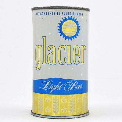 Sale Photo Thumbnail #194: Glacier Light Beer TAB SHEET Rolled as Flat Top 70-3