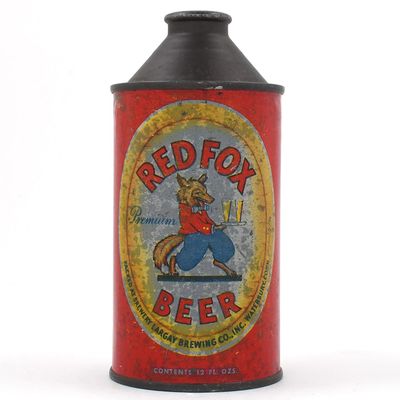 Sale Photo Thumbnail #392: Red Fox Beer Cone Top WITHDRAWN FREE 180-26